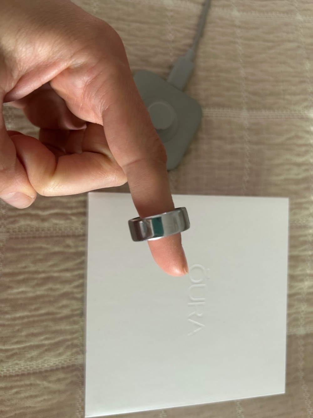 Oura Ring Gen4 size 6, silver